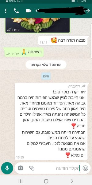 המלצות על מגשי פירות
